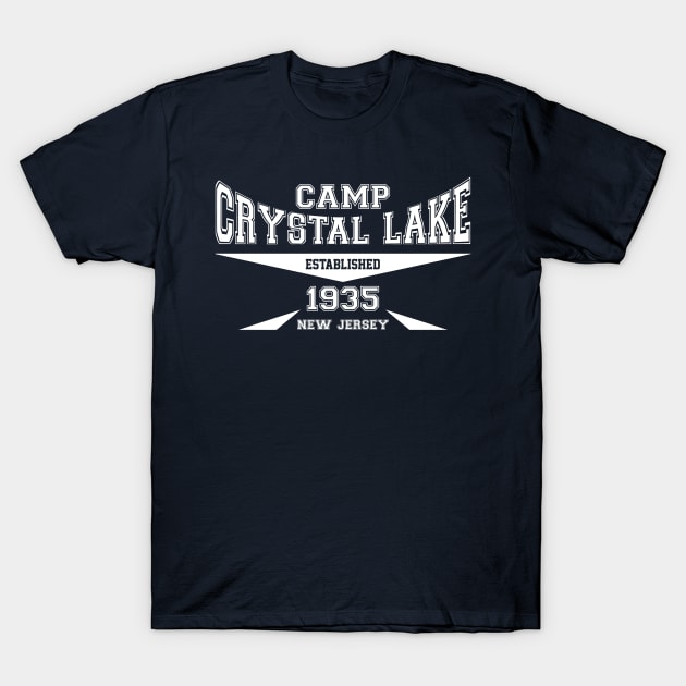 Camp Crystal Lake College Design T-Shirt by RobotGhost